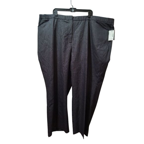 Liz & Me Platinum Collection Denim Trousers Women’s 32W Black Metallic Stretch - Picture 1 of 4